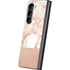 White Rose Gold Marble Galaxy Z Fold5 5G Skin